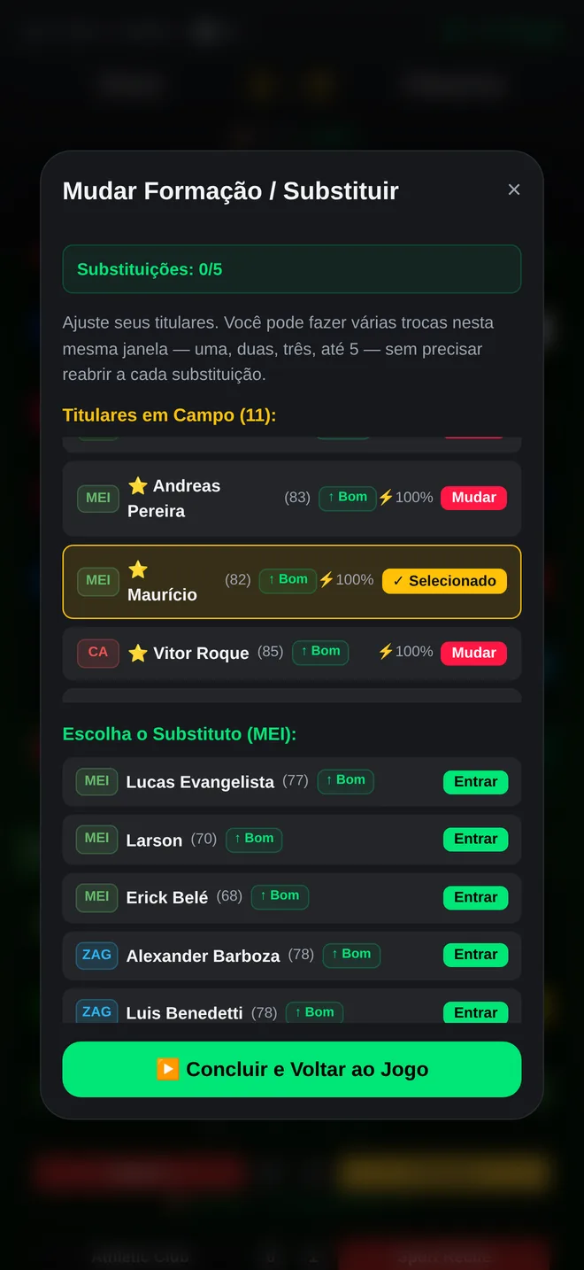 Janela de substituição